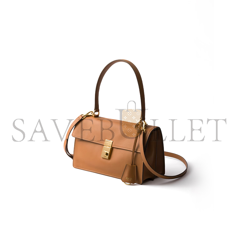 PRADA SOFT SOUND MEDIUM LEATHER SHOULDER BAG 1BN023 (28*16*10cm)
